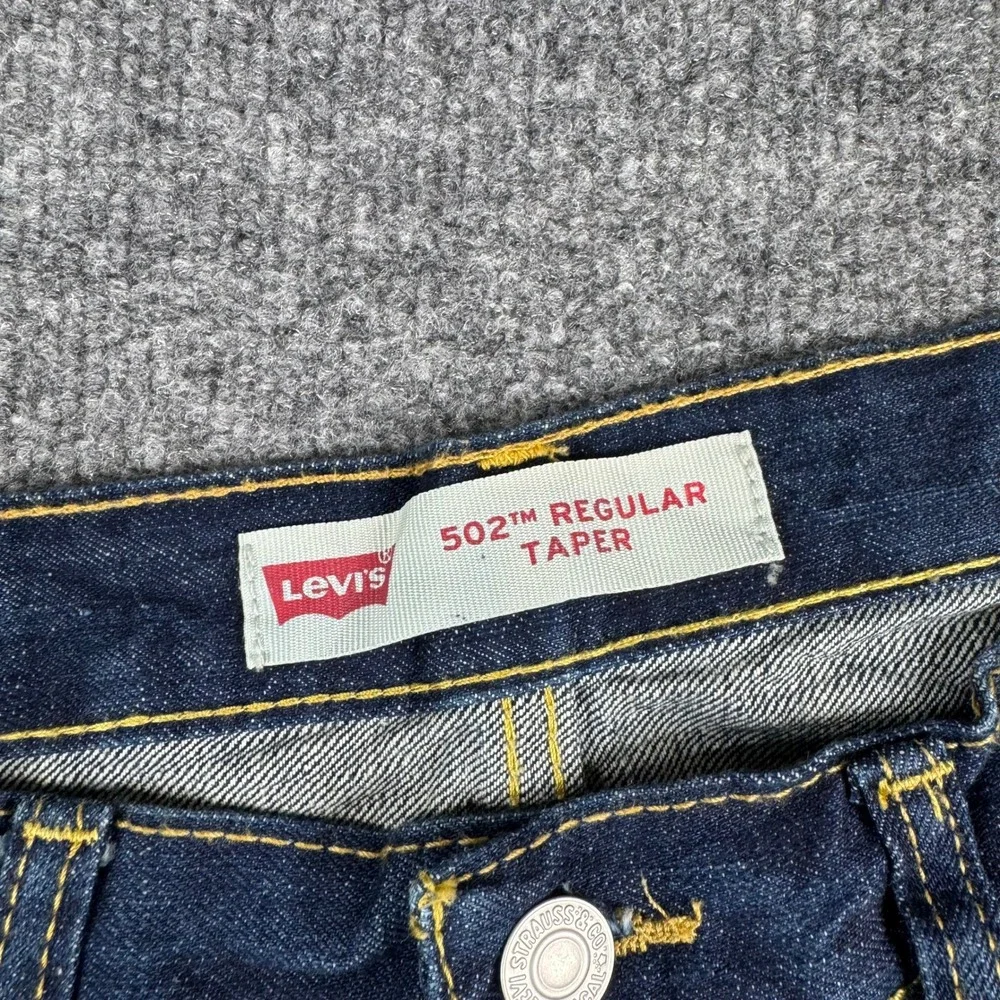 Levi's Jeans Boys Size 14 REG Blue 502 Regular Taper Distressed Cotton Denim
